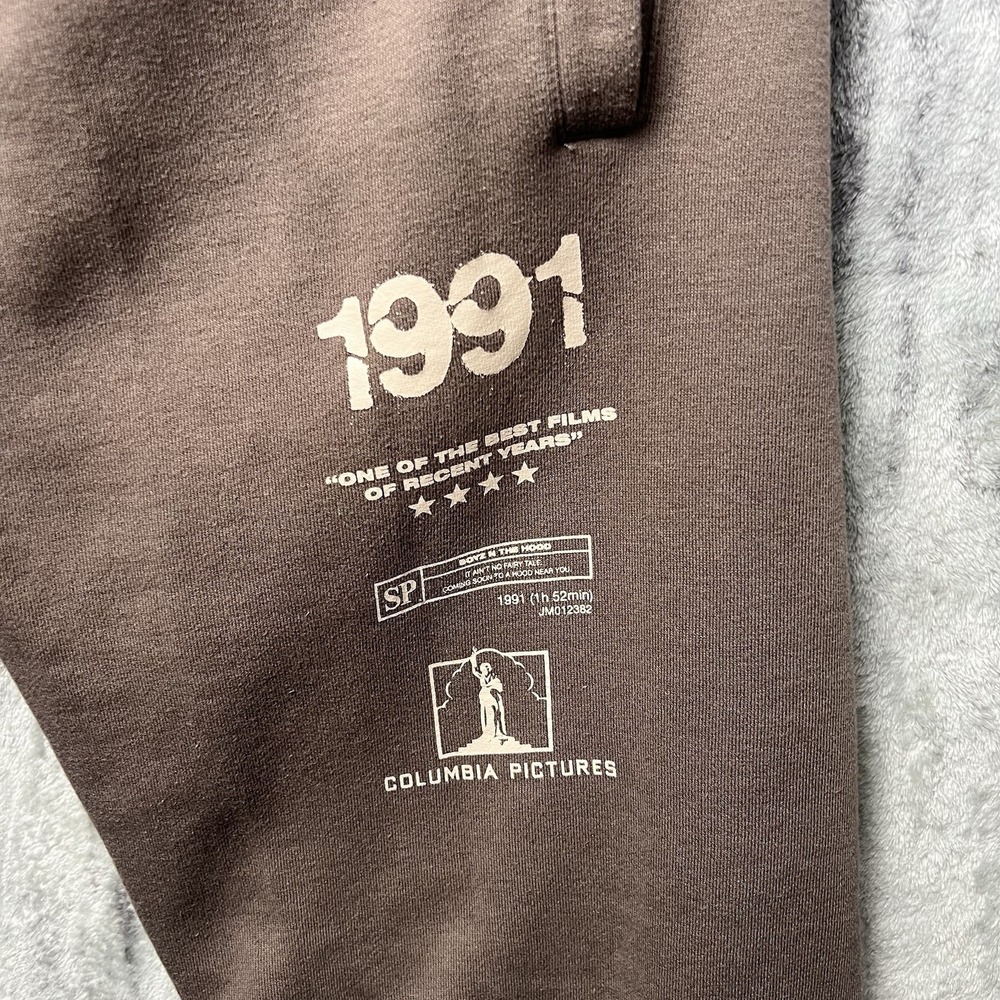 Boyz N The Hood Sweatpants Shoe Palace Men's Size Small Baggy Pants Brown - Picture 2 of 10